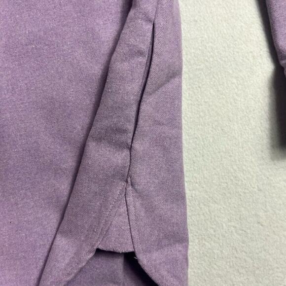 ZARA Shacket Womens XS Purple Wool Blend Long Sleeve Wide Pockets Button Up - Picture 6 of 6